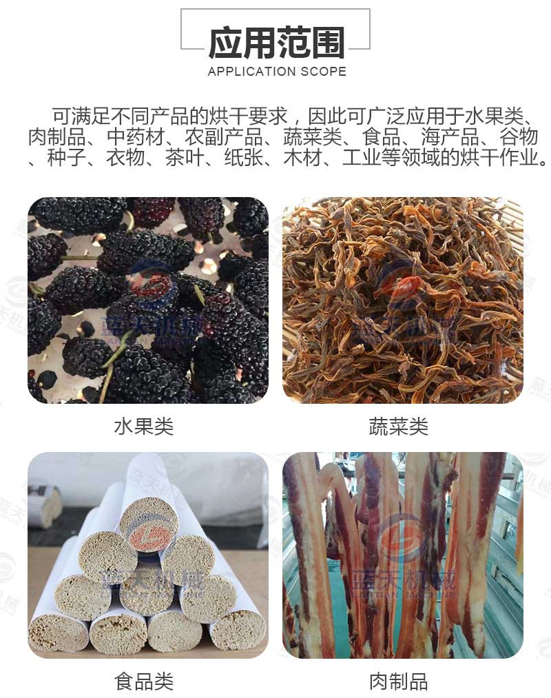 桑葚烘干機(jī)應(yīng)用范圍