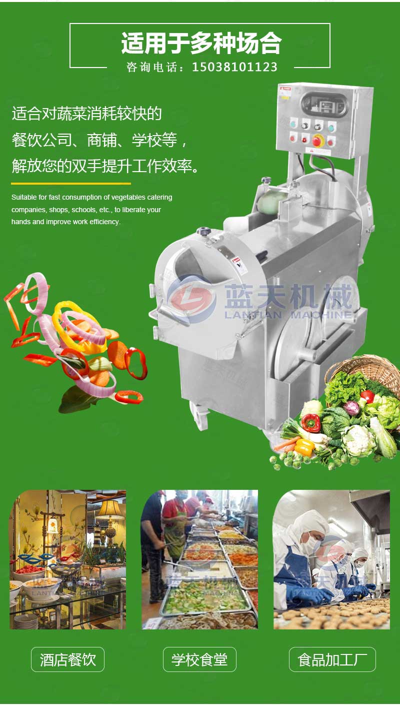 多功能切片丁絲機(jī)適用于多種場合